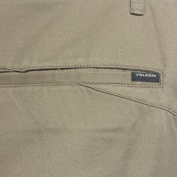 VTG Volcom Pants Mens Sz 36 Brown Chinos Skater True to This - Picture 10 of 11